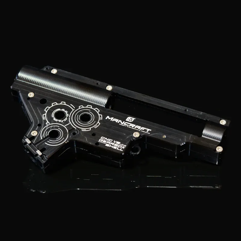 Mancraft CNC Gearbox V2.5 · Coque V2 Long 8 mm QSC, noire