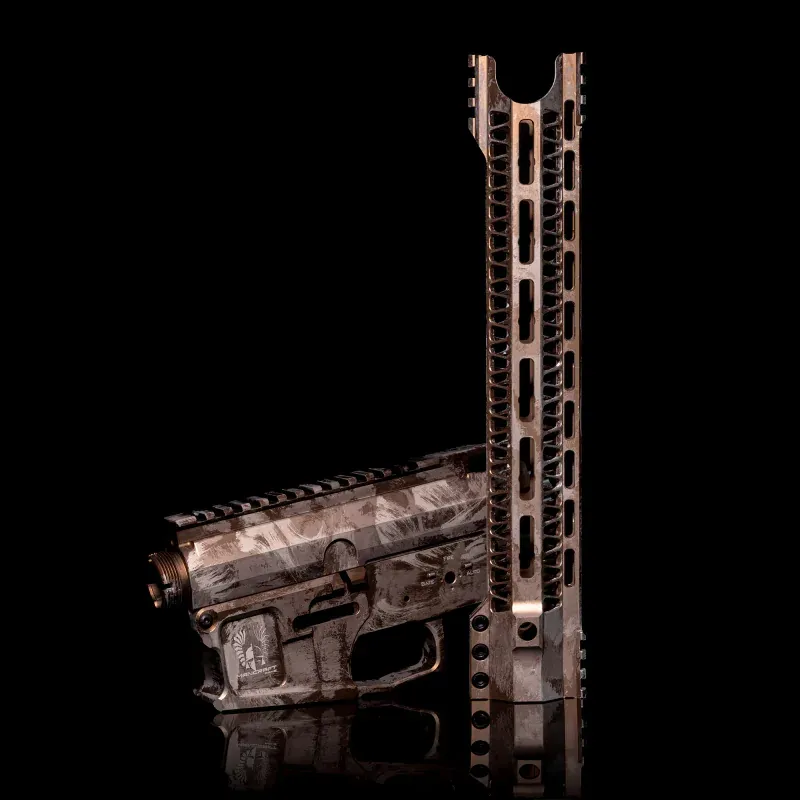 Mancraft CNC AR15 · Ensemble receiver et handguard Splash anodisé, vue produit 1