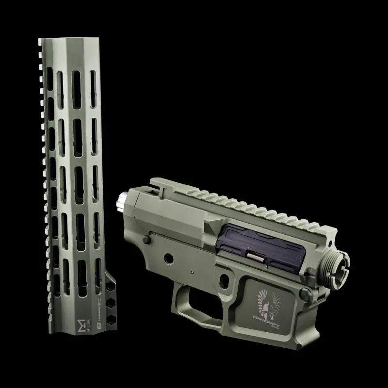 Mancraft M4/AR15 · Set receiver et handguard CNC Sage Green