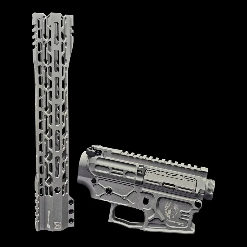 Mancraft CNC M4 Tactical · Set receiver et handguard Titanium Gray