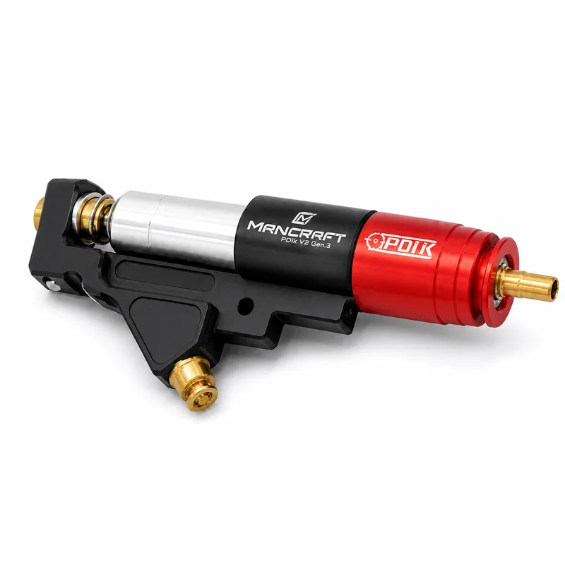 Mancraft PDiK V2 Gen.3, moteur HPA seul rouge et noir, vue principale